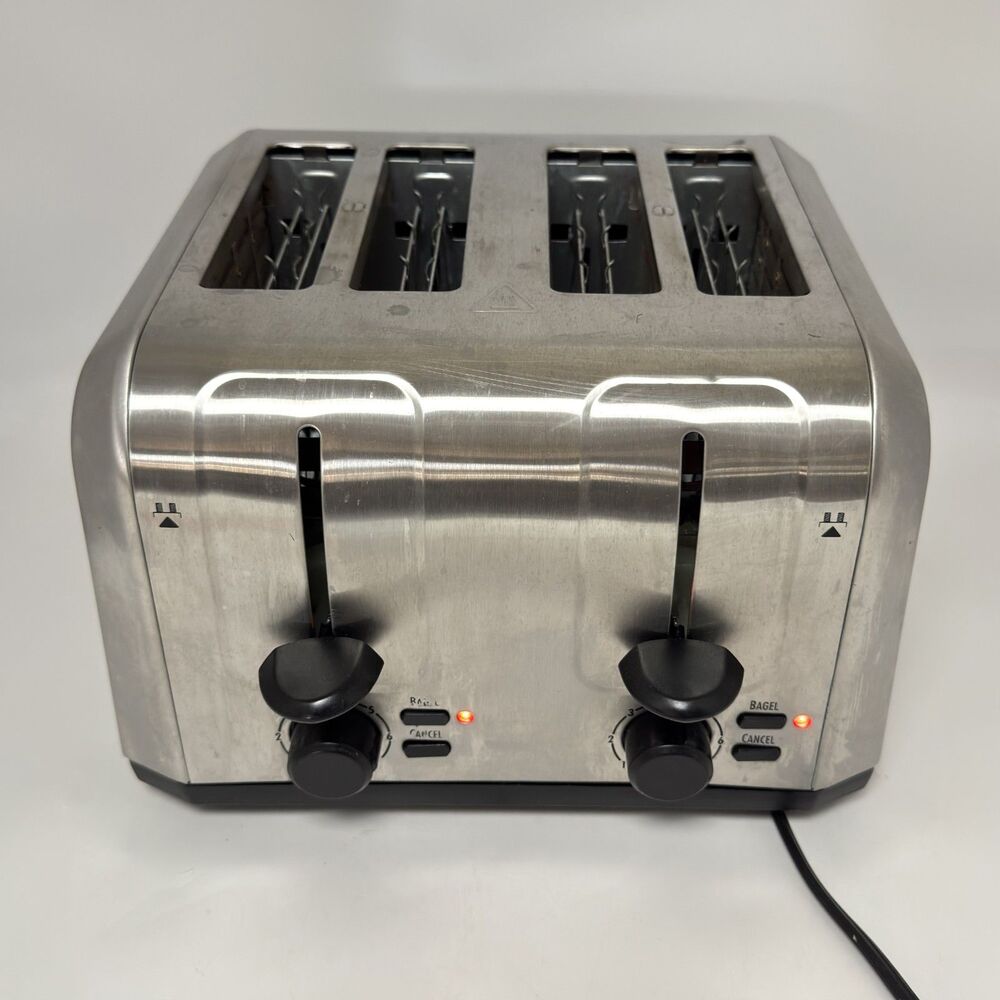 Hamilton Beach Extra-Wide Slots 4-Slice Stainless Steel Toaster Model 24911